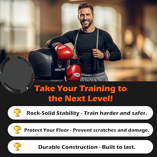 Miniatura 7 de Kit de alfombrilla de anillo y parachoques de 28.5 pulgadas, estabiliza bolsas pesadas independientes, evita deslizamientos y vuelcos para BOB,