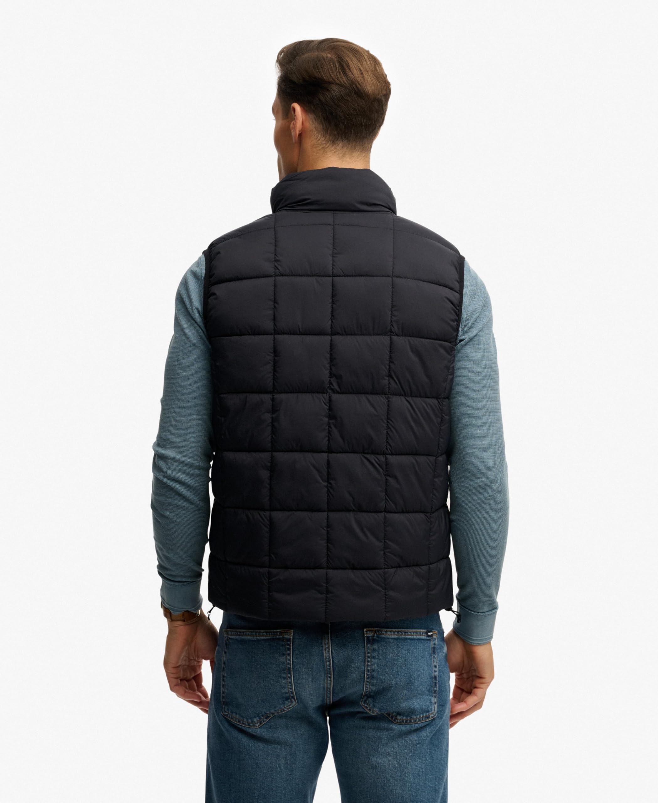 Superdry Unisex Box Quilt Fuji Lite Gilet Offen