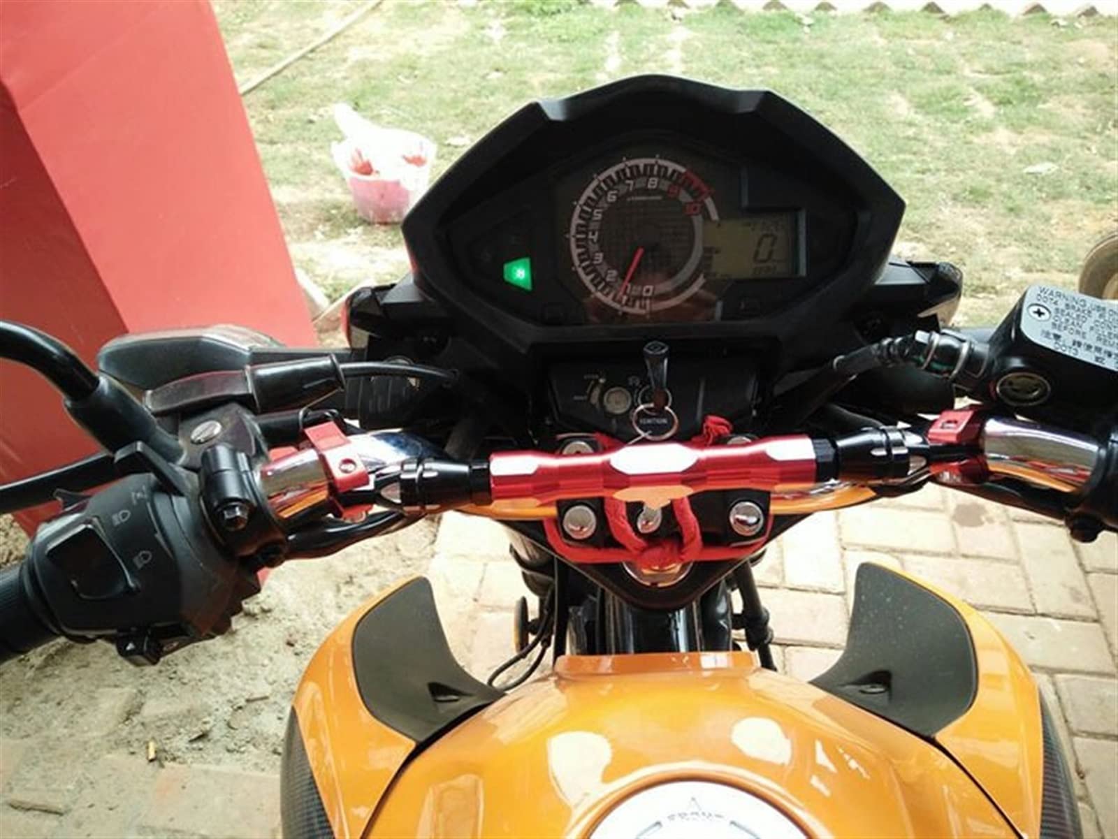 Motocykl Balance Bar Stojak Na Telefon Komórkowy Poprzeczka Dźwignia Dla Honda Adv 150 Cbf 150 Xadv 750 Cb 300r Cb 250 (Kolor : Yellow, Rozmiar : 1)