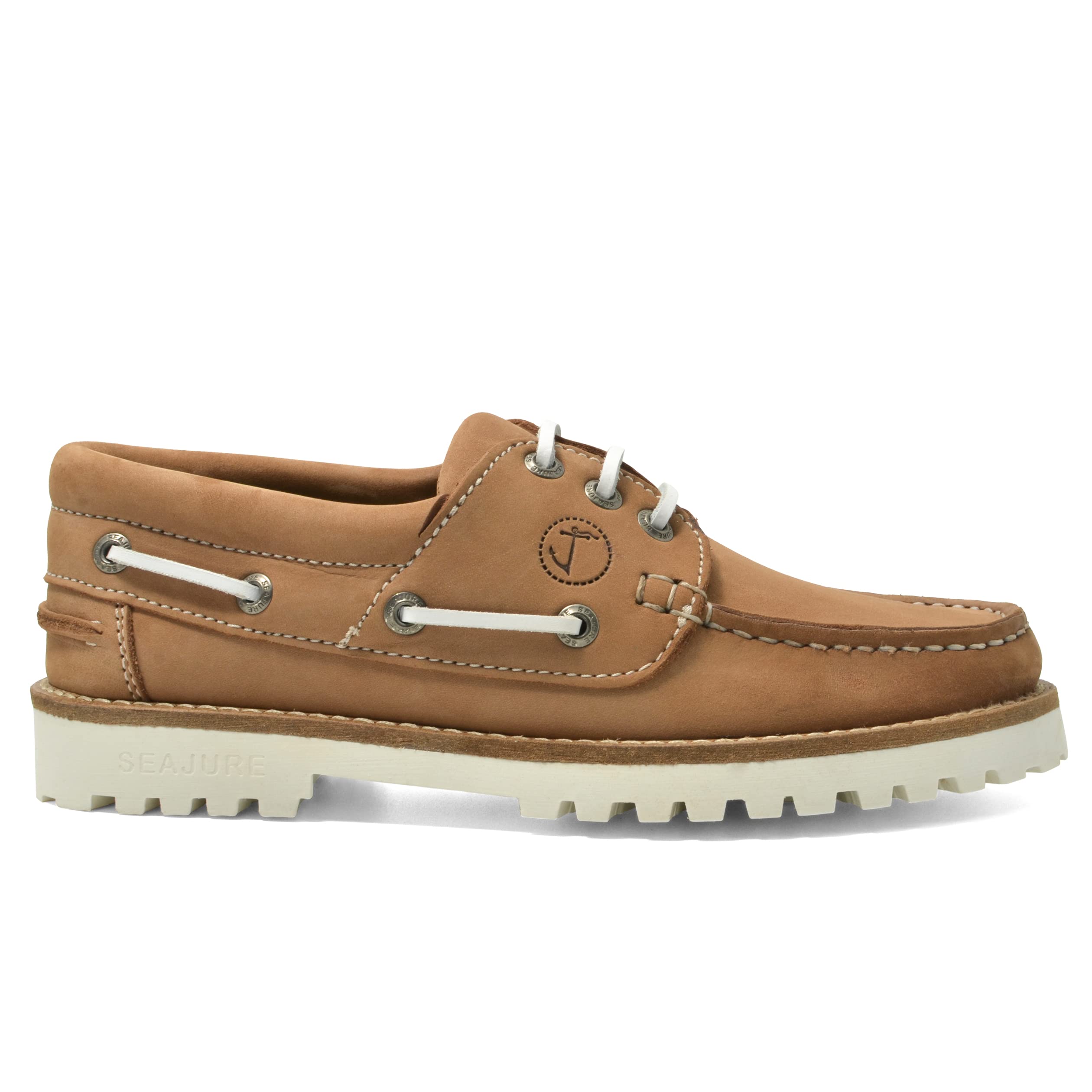 Seajure Bisnap - Scarpe da barca da donna in nabuk marrone chiaro