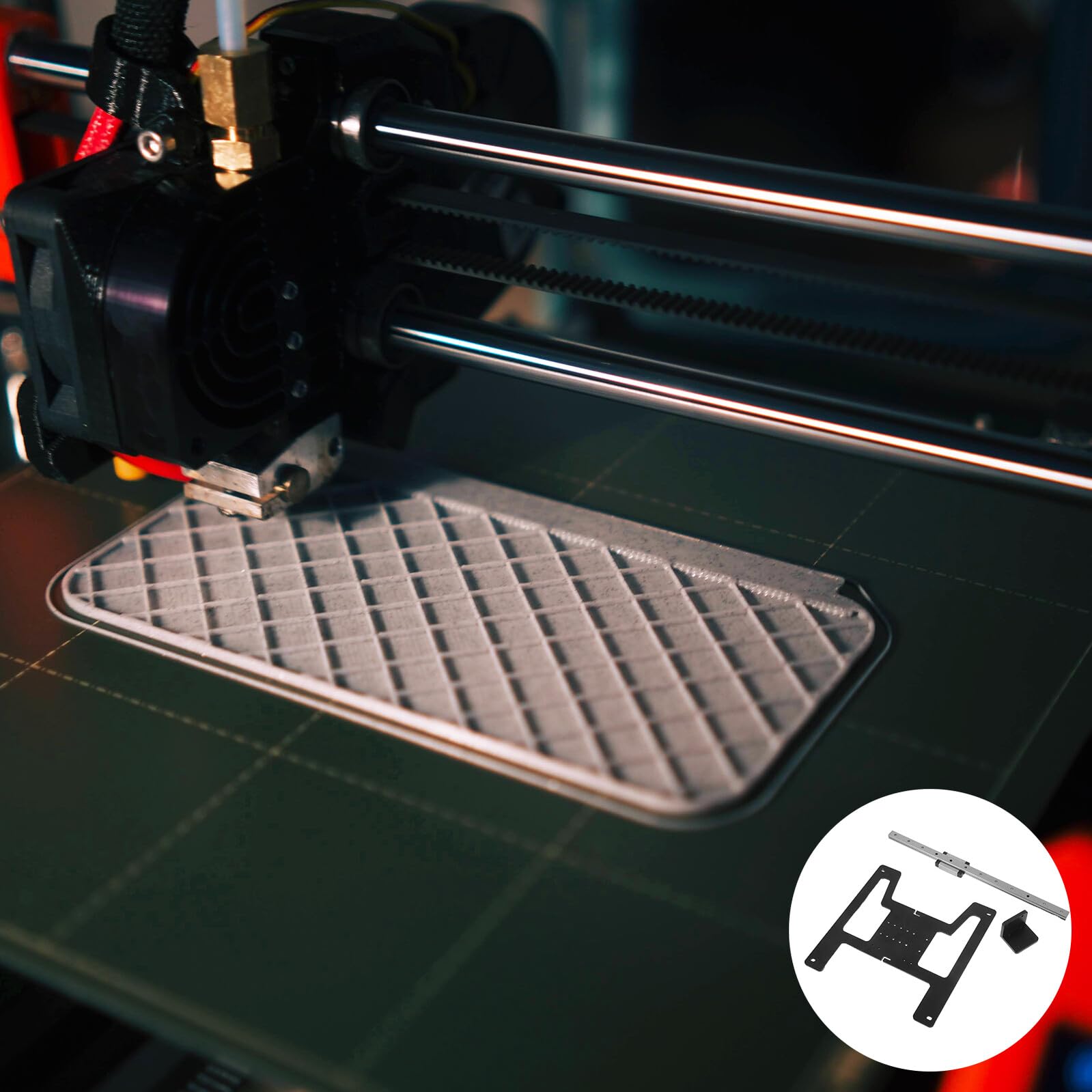 Zestaw Modernizacyjny Szyny Ślizgowej Do Drukarki 3D Części Do Drukarek 3D Materiały Eksploatacyjne Płyta Ślizgowa Aluminiowa Płyta
