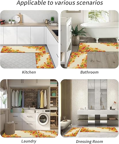 Miniatura 6 de Tapete de baño de hoja de arce para bañera, antideslizante, de secado rápido y absorbente, tierra de diatomeas, fregadero, dormitorio, cocina,