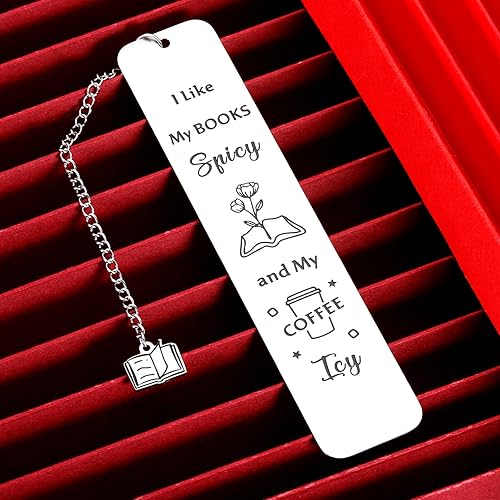 Miniatura 2 de VANLOVEMAC Marcapáginas divertidos para mujeres y hombres, regalos para amigos, regalos de cumpleaños para mujeres, regalos para amantes del café,