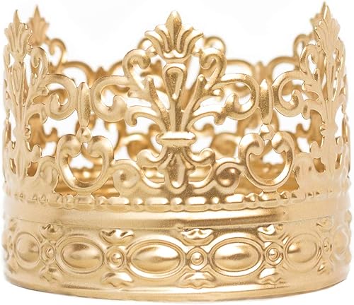 Decoración para pastel de corona dorada, corona vintage, pequeña parte superior dorada para tarta de boda, pastel de princesa, The Queen of Crowns