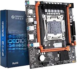 Placa-mãe para jogos X99-4MF Mini ATX, suporta processadores LGA2011-3, 4 slots DDR4 Max 128GB, PCIe 3.0 x16, SATA 3.0 e USB3.0, NVME M.2 e NGFF SATA M.2