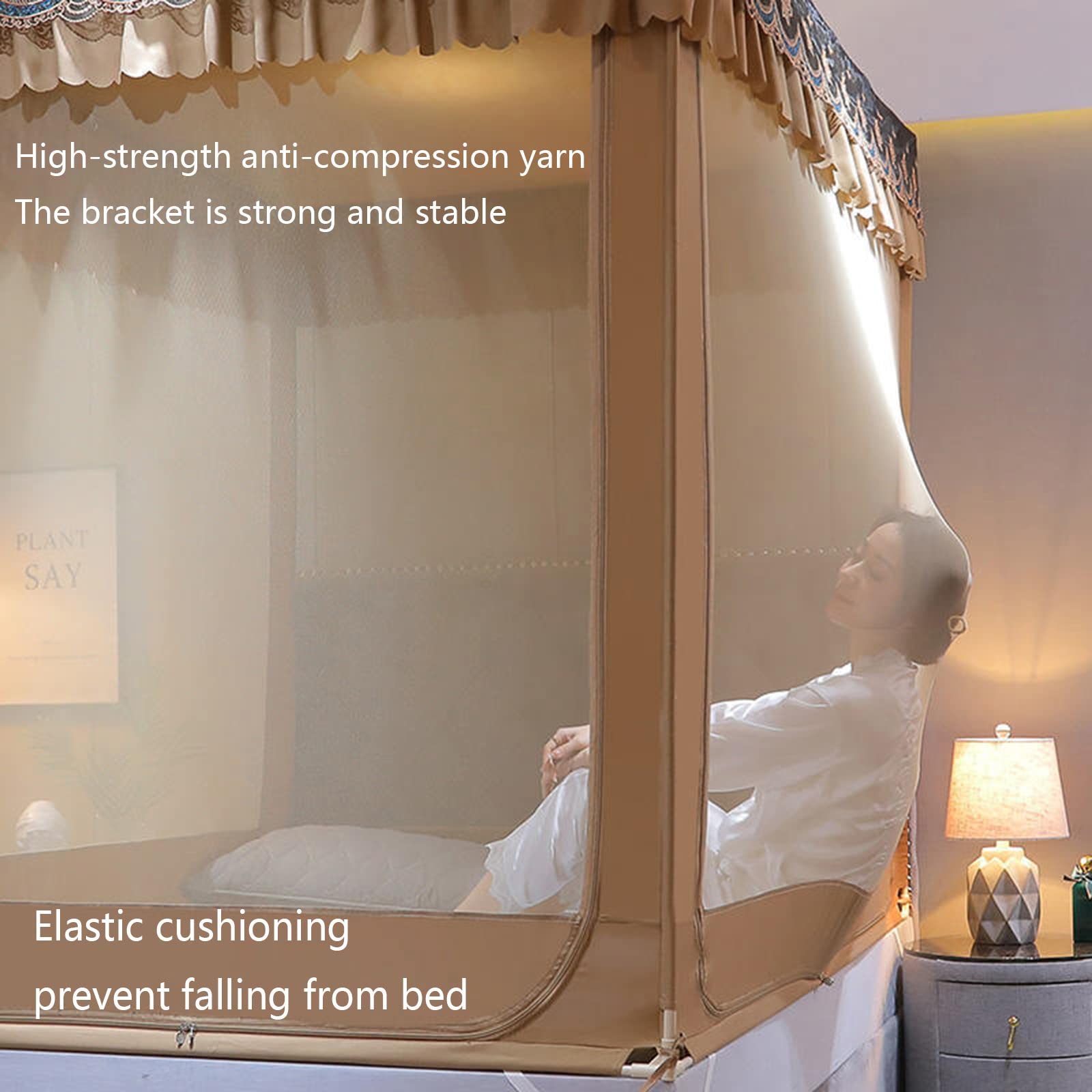 Amazon.co.jp: HOBEKRK 蚊帳 キャンプ自立 おしゃれ 大型 ベッド用