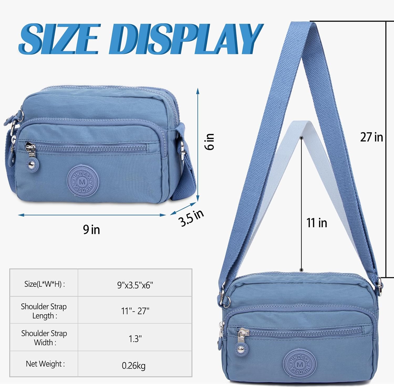 Small Crossbody Bags for Women Nylon Waterproof Lightweight Crossbody Purse Casual Fashion Shoulder Bag Handbags | Small, Nylon, Waterproof, Lightweight, Crossbody Purse, Casual - Image 6