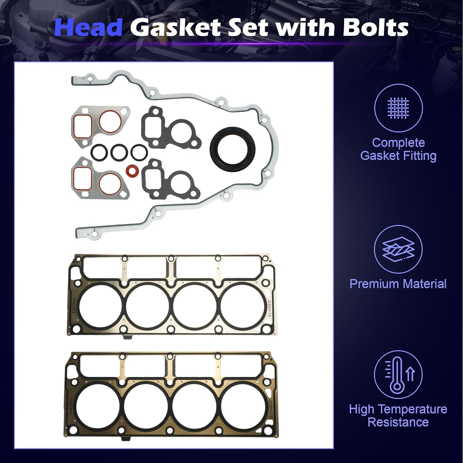 E1840P - Sloppy Mechanics Stage 2 Camshaft Kit Engine Rebuild Overhaul - Compatible with Chevy GMC LS Gen 3/4 4.8L 5.3L Vortec Engines 1999-2013 - Includes Cam, Lifters & Trays, Pushrods, Gaskets