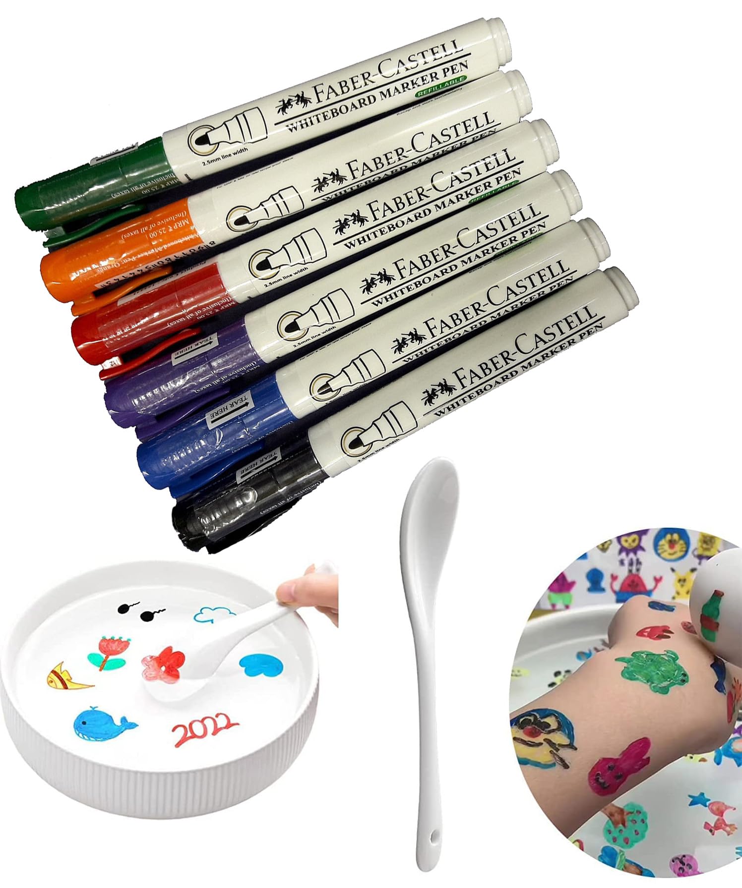 DearJoy Magic Floating Water Doodle Pens with Spoon (6 Pens + 1 Spoon) (B0BW291S7V) Amazon Price History, Amazon Price Tracker