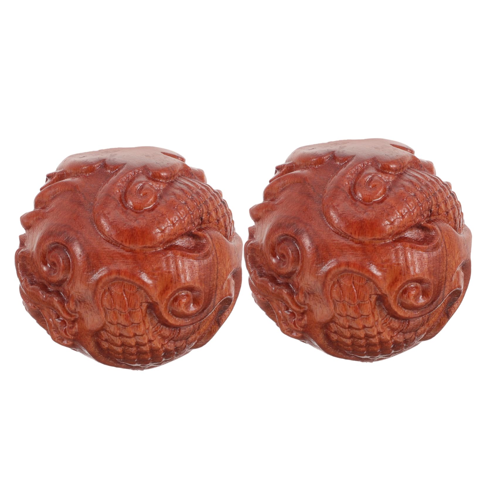 VALICLUD 5 Paires boule de massage des mains balle salle de sport masser pour massage multifonctionnel masseur à la main masseur à rouleaux manuels Bois