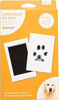 Pearhead Pet Clean-Touch Ink Pad, Medium/Large, Black Ink Pad for Cats or Dogs, Pet Owner, Pet Owner Must Have Item, Pet Memory Keepsake, for Medium/Large Paw Prints