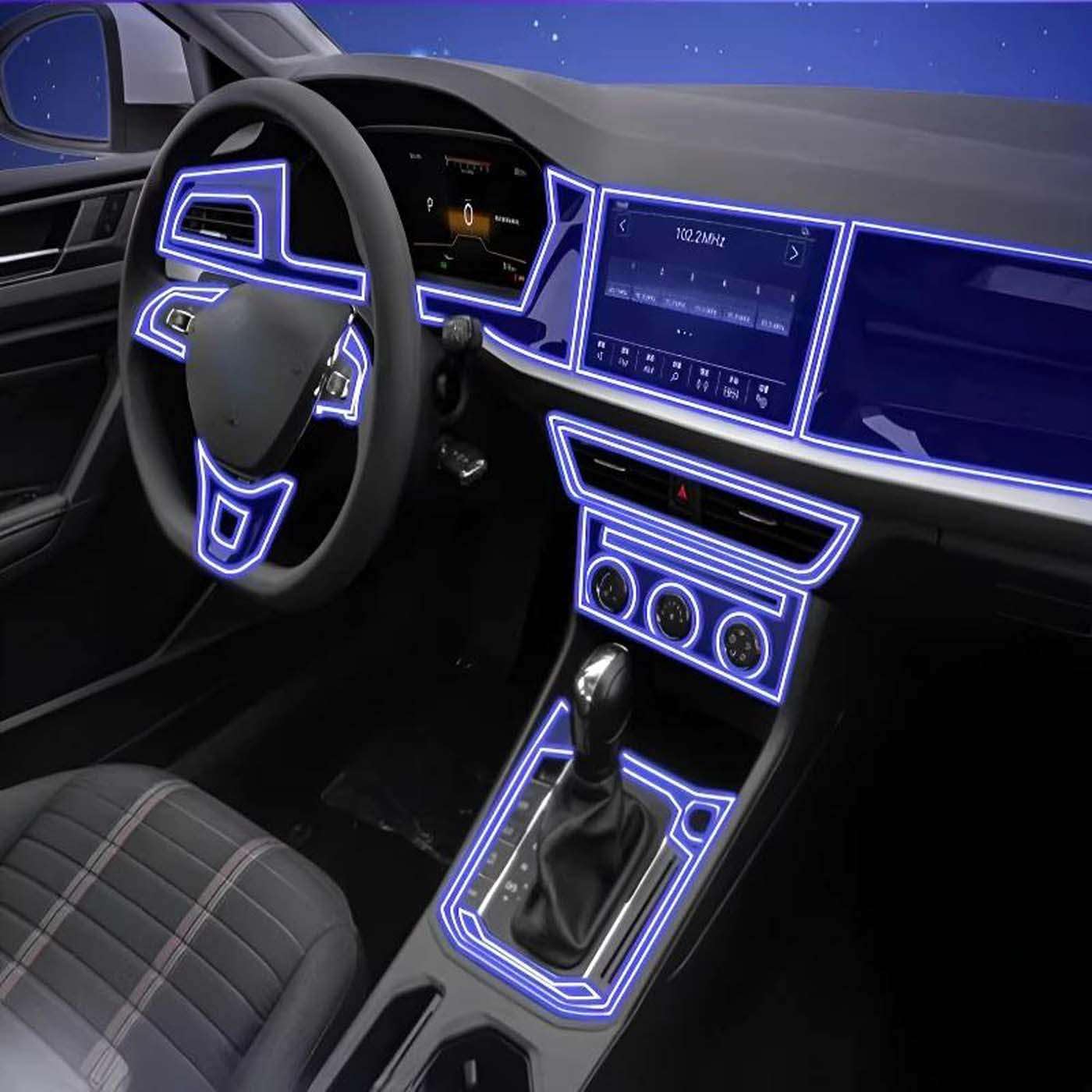 Dashboard Multimedia Navigation Transparent Anti-Scratch Protection, for Lavida Plus 2018-2020 Film