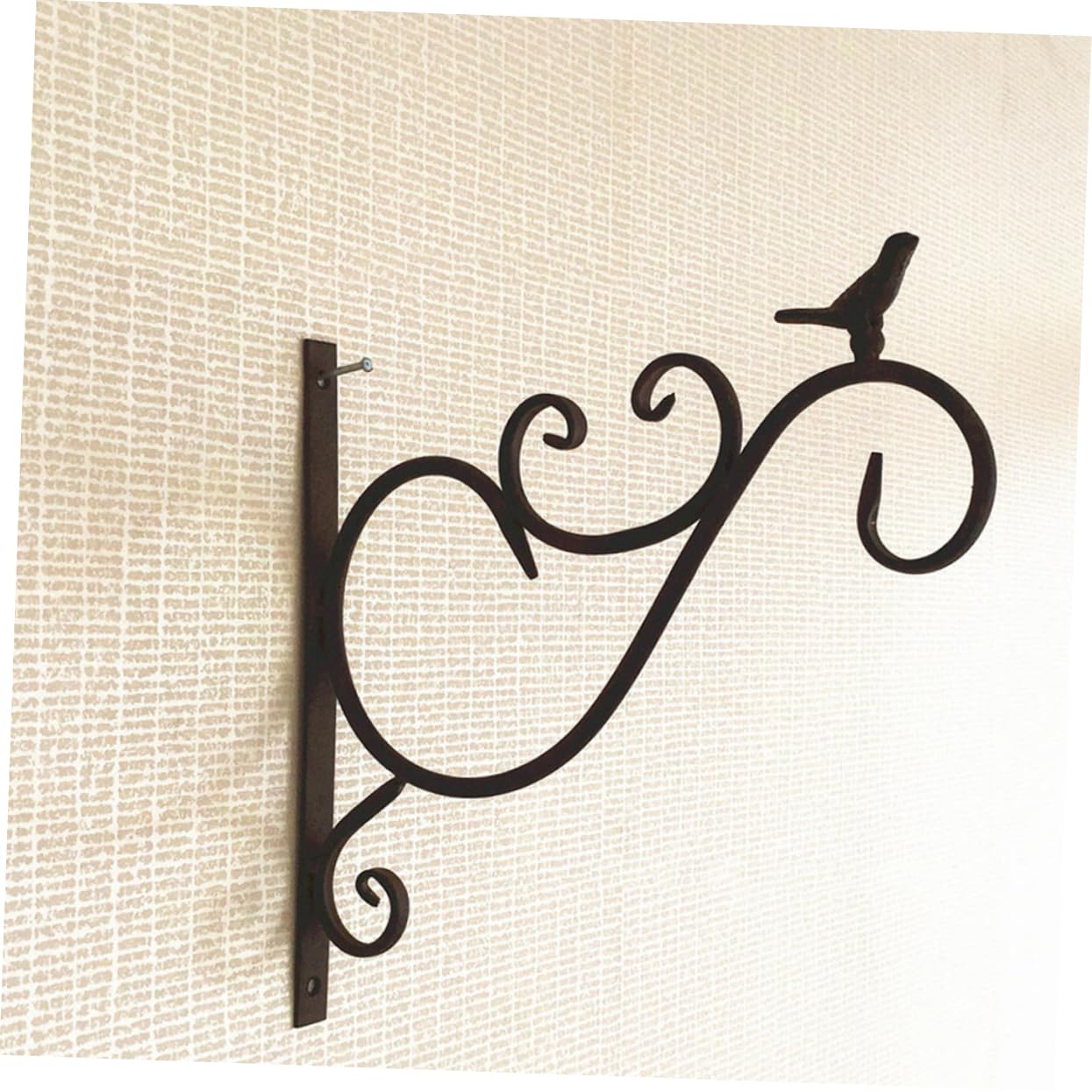 Crochet Mural pour Jardinière Suspendue en Fer, Lot de 2 Set de Pièces