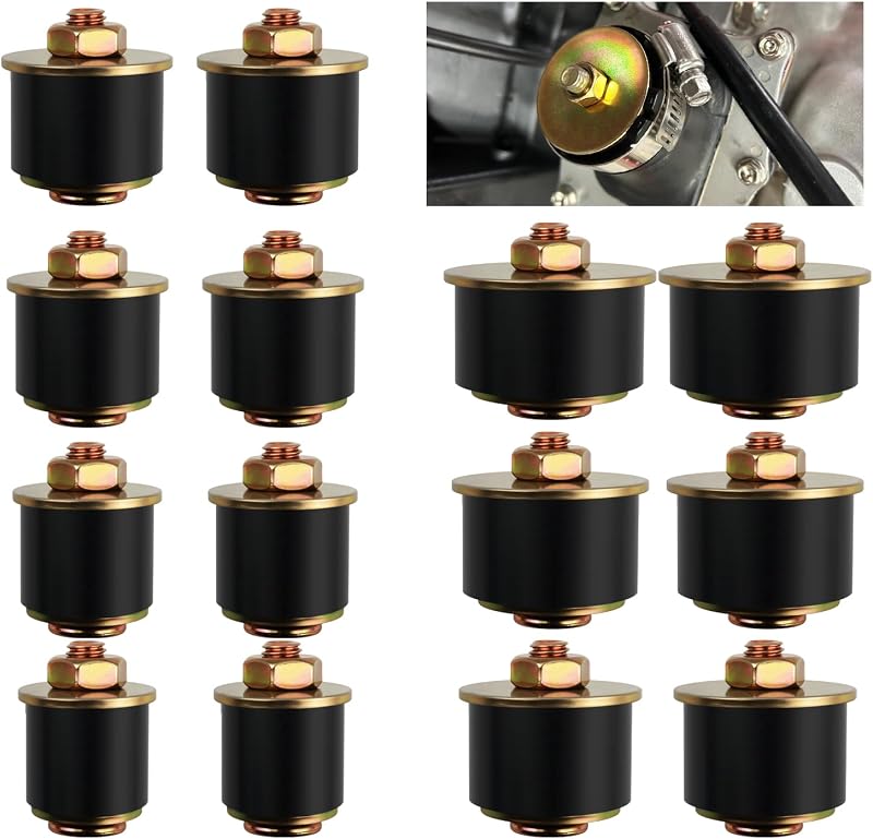 Kit de tampões de expansão do motor VKQTS em borracha, 7 tamanhos para furos de 19 a 41 mm – 14 unidades