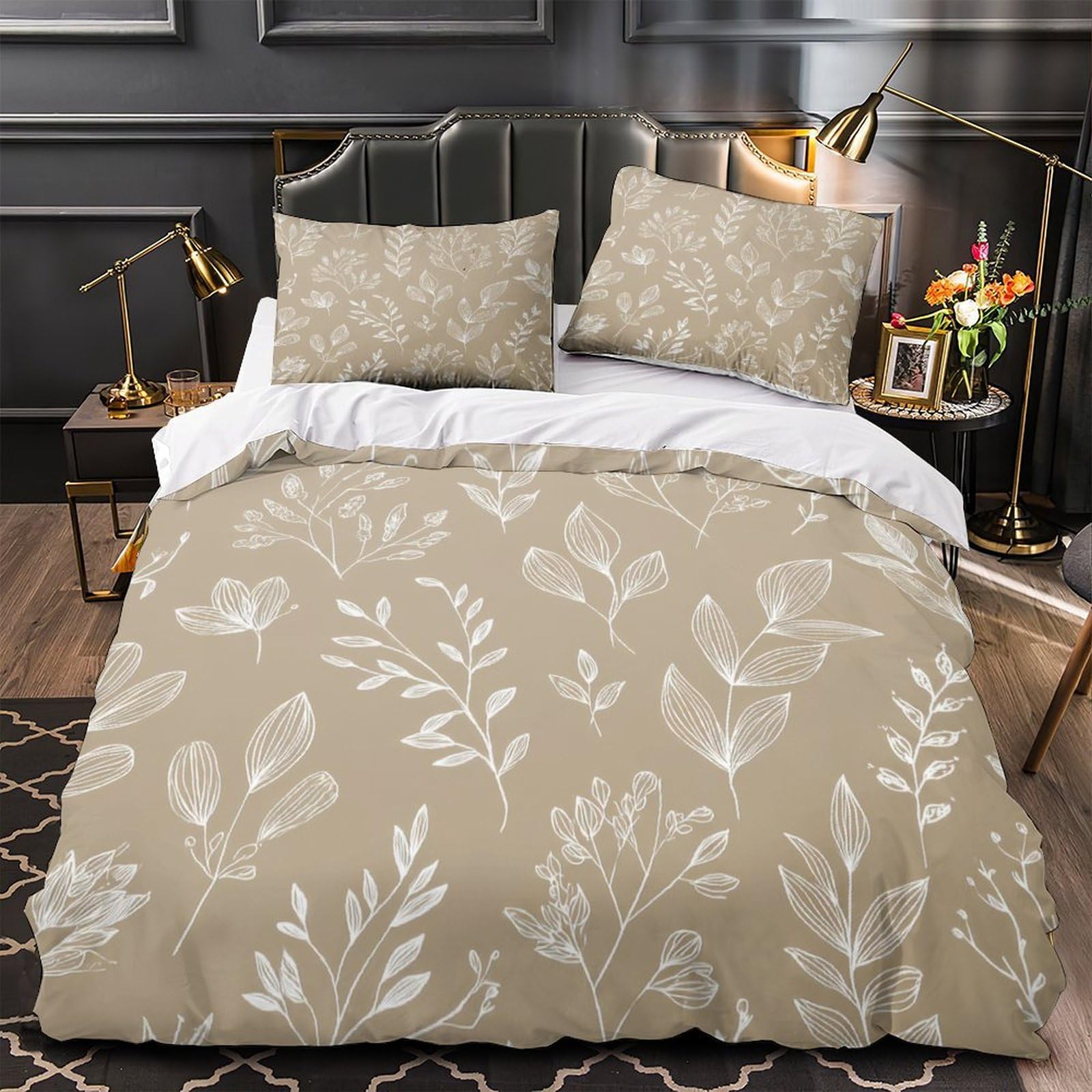 Housse de couette floral minimaliste pour créer un nid douillet en couple