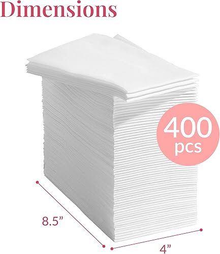 Vista 32 de Prestee 200 toallas de mano de papel desechables que se sienten como servilletas de lino, 2 capas, toallas de invitados, servilletas de papel