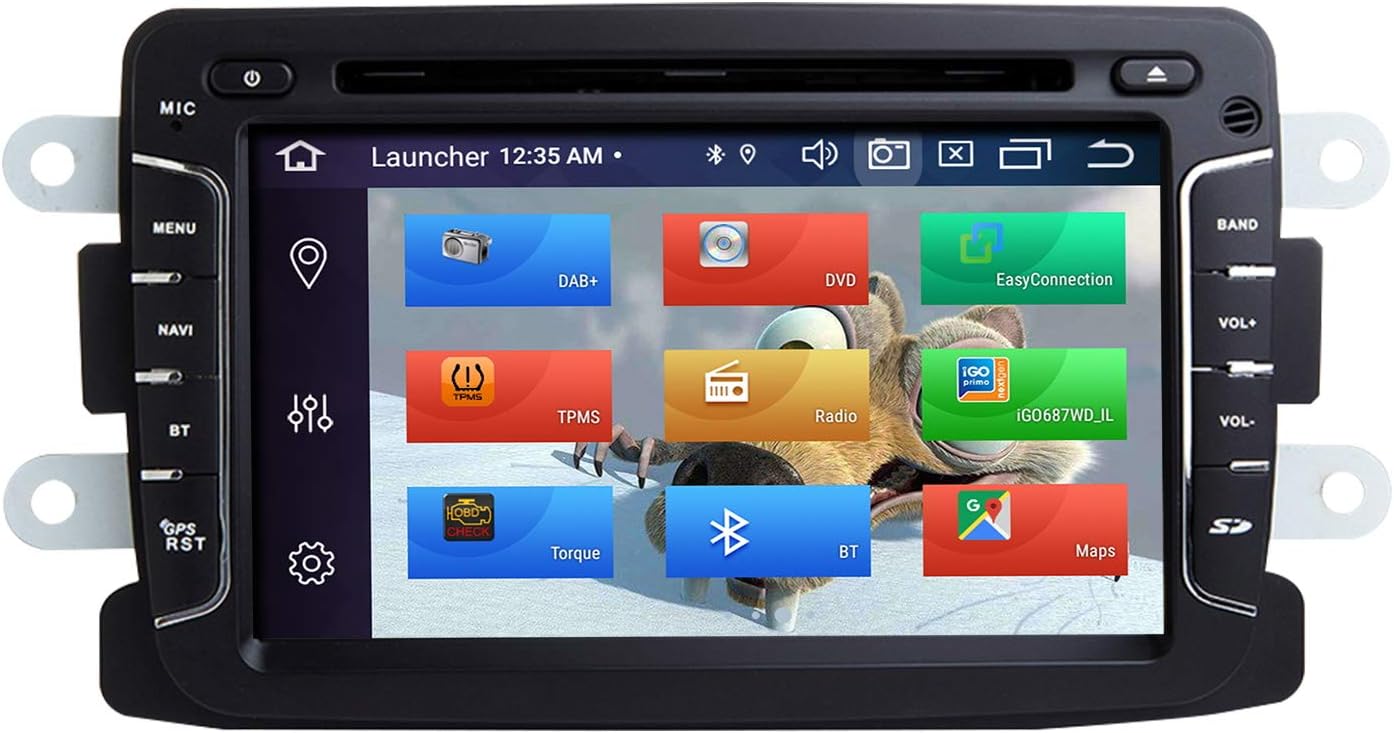 Android Car Radio Stereo,ZLTOOPAI For Renault Duster Dacia Logan Sandero Xray 2 Android 12 Octa Core 4G RAM 64G ROM HD Digital Multi-Touch Screen Auto Stereo GPS Radio