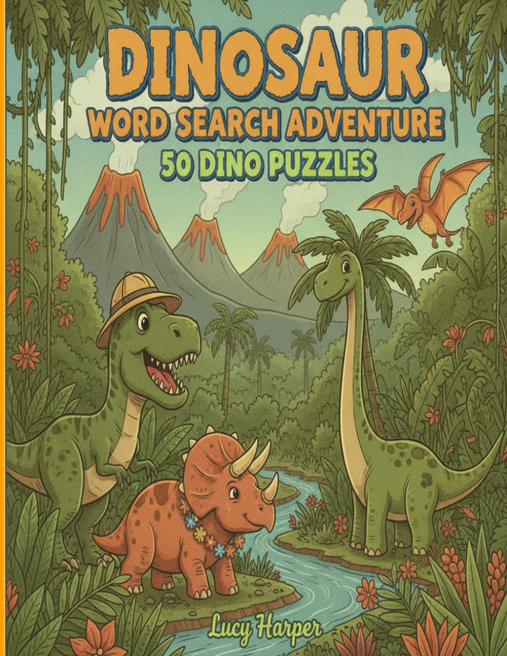 Dinosaur Word Search: 50 Fun Puzzles (Word Searches For Kids)