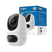 Tapo C245D Telecamera WiFi Interno Doppio Obiettivo 2K+2K, Pan/Tilt