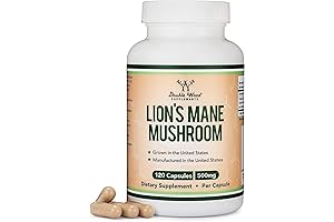 Lions Mane Supplement Mushroom Capsules