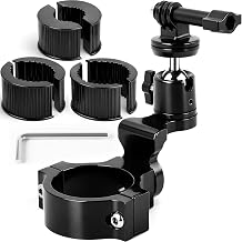 UTV Aluminum Action Camera Clamp Mount Holder Fits for GoPro Hero 13 12 11 10 9 8 7 6 5 4 3 DJI Osmo Arlo Akaso EK7000 Insta360 Cams, 1-2" Roll Bar Clamps for SXS Polaris Ranger Can-Am CF Moto