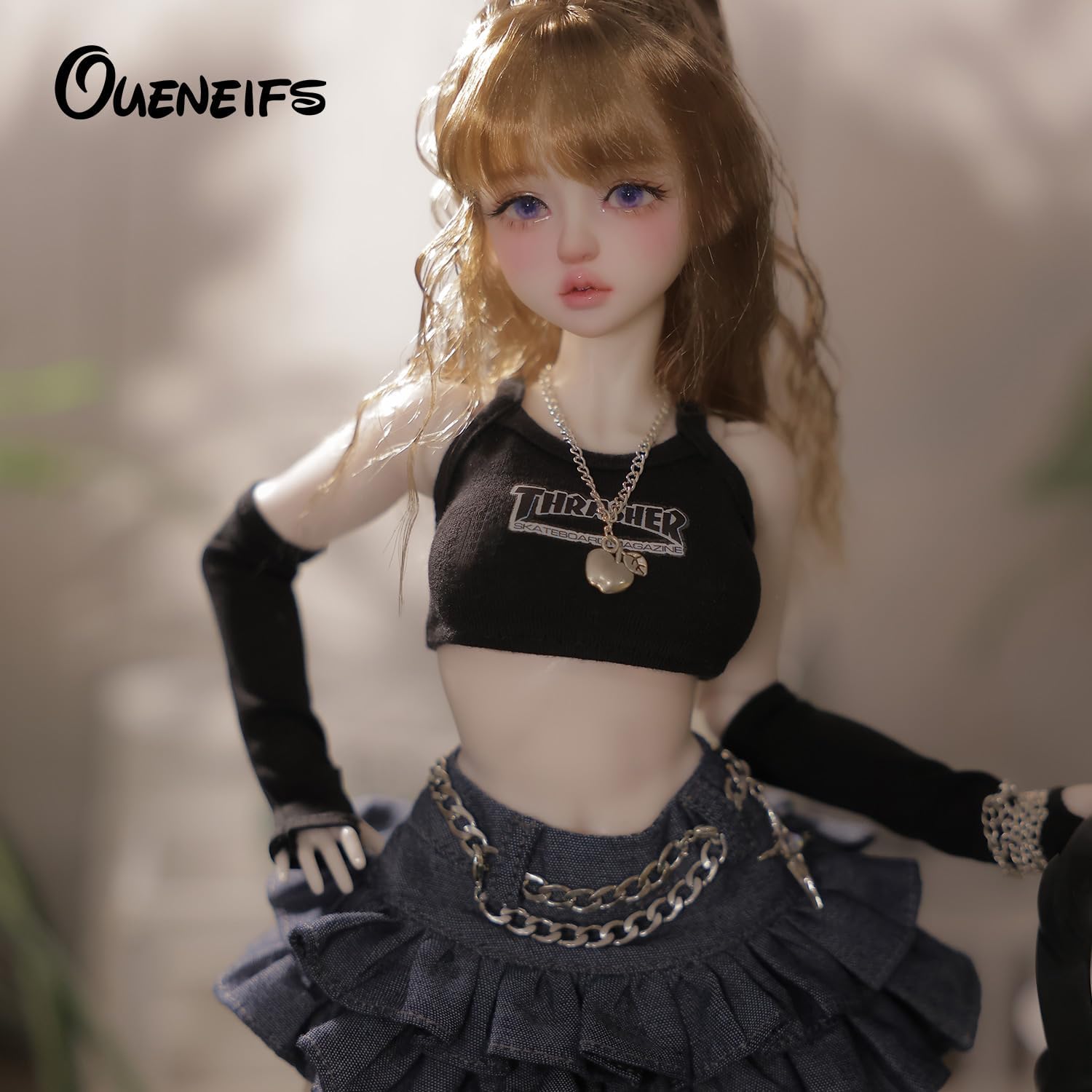 Oueneifs 1/4 Pearl BJD Doll Sweetheart Girly Toys Pure Handicraft Art Ball Jointed Doll for 15+ Year Old