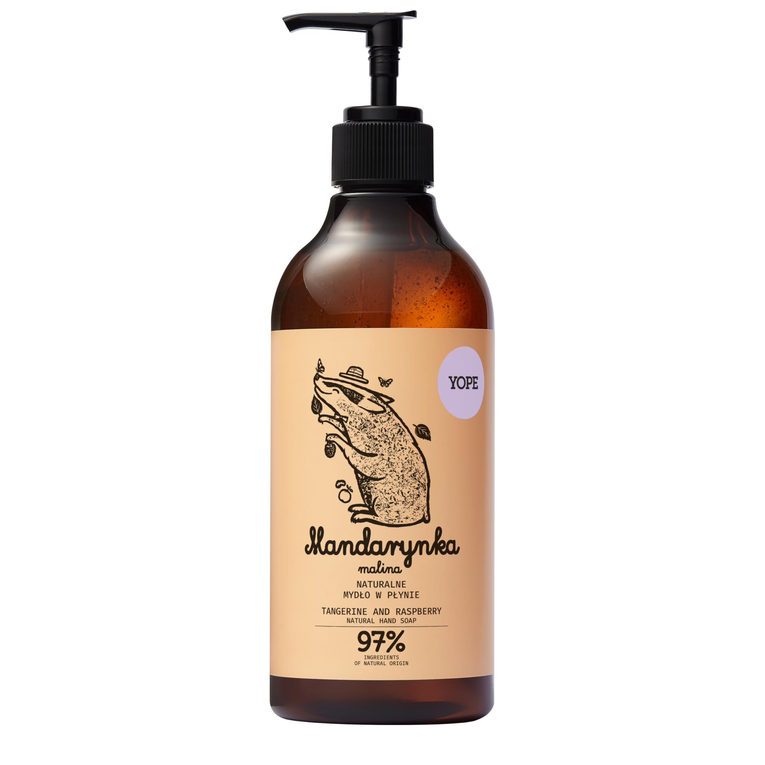 NATURAL HAND WASH TANGERINE 500ml