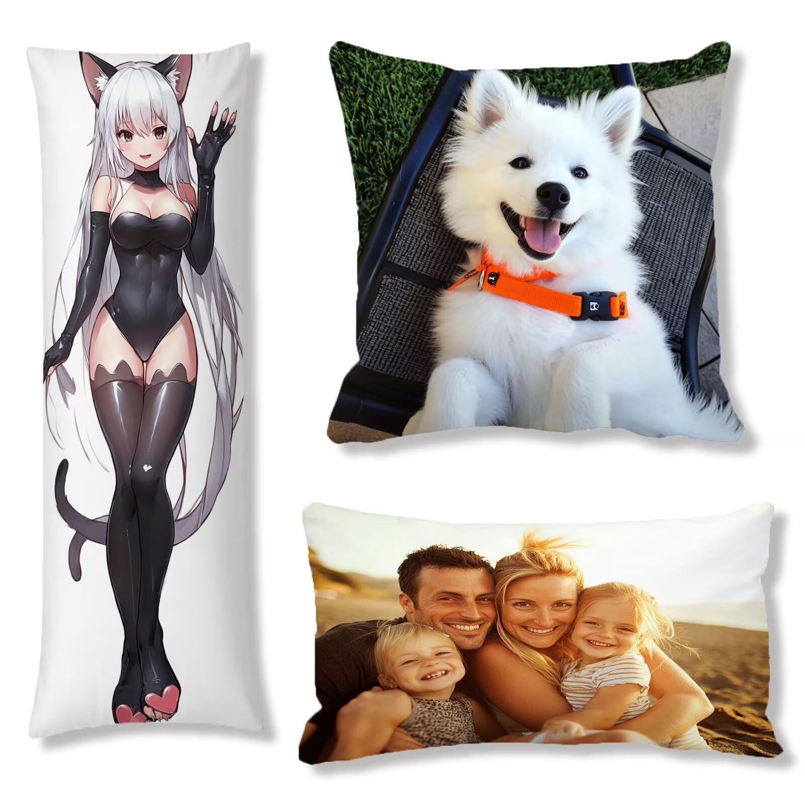 Coussin Personnalisé Photo, Coussin Canape Taie d'Oreiller 60x180, Cod189