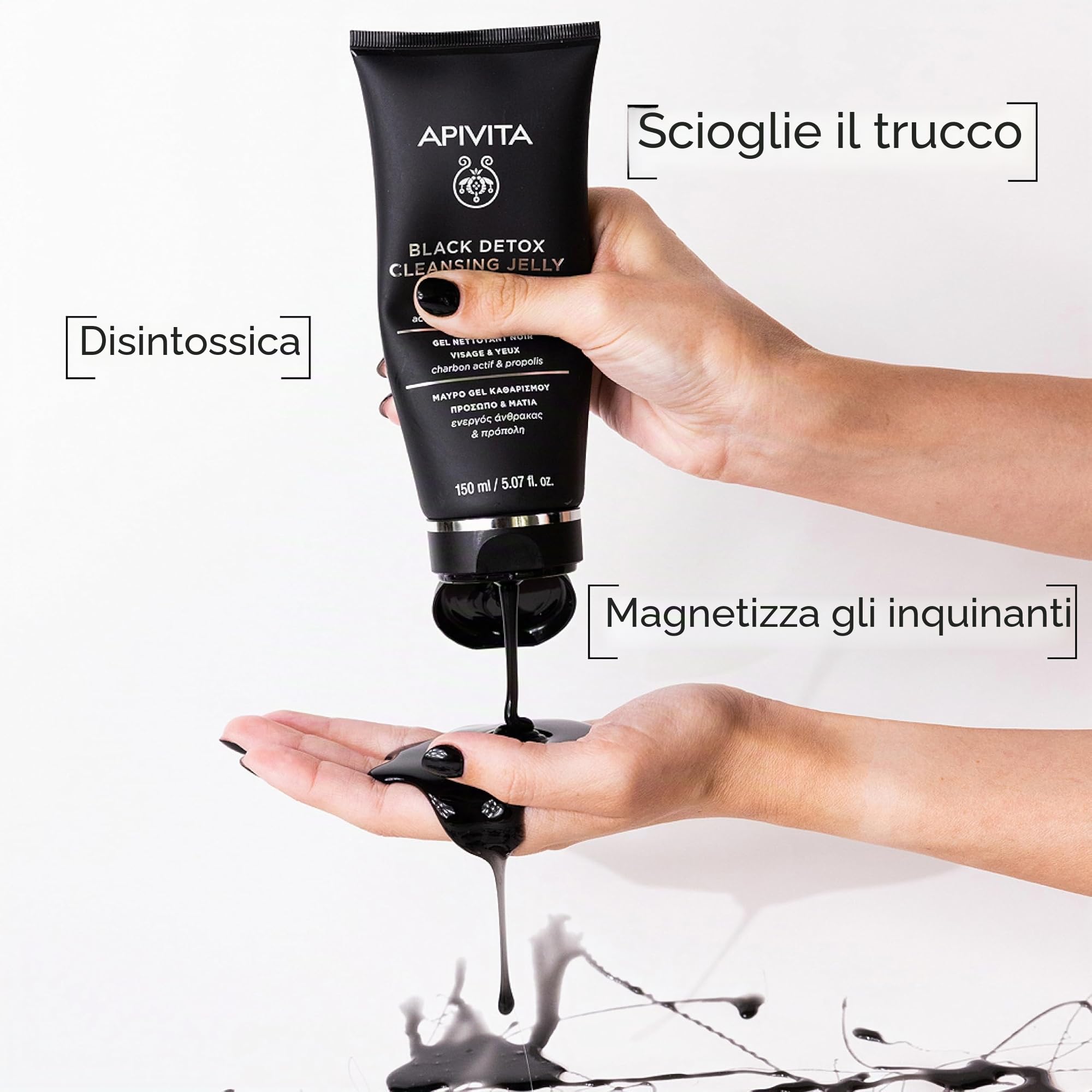 Limpiador Detox Negro Con Carbón Activo Y Propóleo 150 Ml Pulizia domestica
