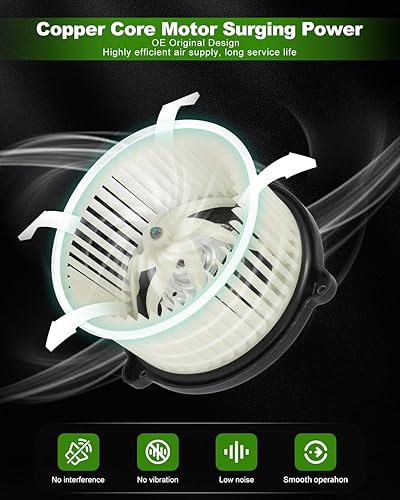 Vista 888 de SCITOO 700188 Reemplazo del motor del ventilador HVAC con jaula de ventilador para Toyota Tacoma 2005-2015, reemplazo OE - 87103-04043, 87103-04044