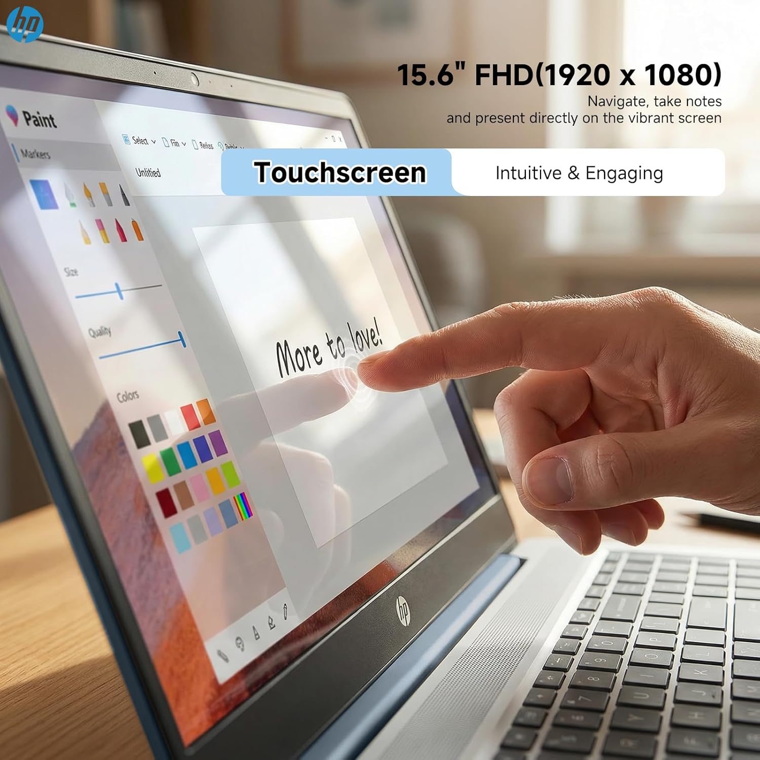 HP 15.6 Touchscreen Laptop Windows 11 Pro, Intel 8-Core i3-N305 CPU, 15.6 FHD Touch, 16GB RAM, 512GB SSD, Fast Charge, Wi-Fi 6, HD Camera, Student & Business, Moonlight Blue,W/REDRAGON Accessories