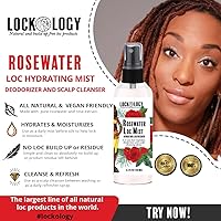 Vista 2 de Agua de rosas para el cabello, agua de rosas para mechas, spray de agua de rosas para cabello y agua de rosas para cabello negro, spray Loc