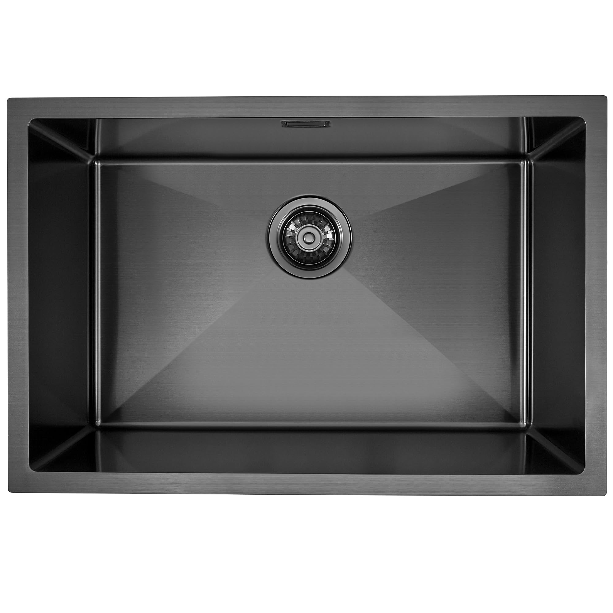 686mm Rose Gold Kitchen Sink - 304 Stainless Steel Undermount Sink - 68.6x45.7x25.4cm Extra Deep Single Bowl - Copper Finish Anti-Scratch Sink with Waste Kit & Overflow - Fits 800mm Cabinet