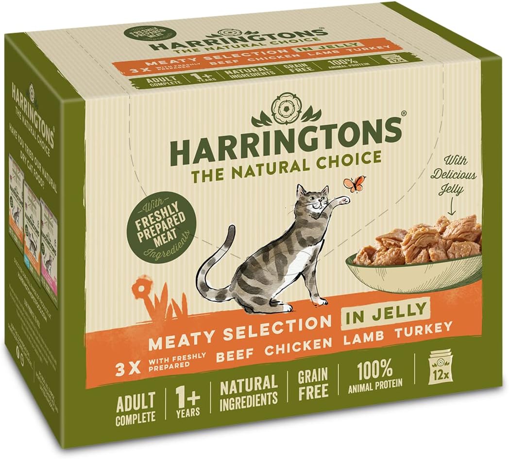 Harringtons Meaty Selection in Jelly Cat Food 12pk 85g Amazon.co.uk