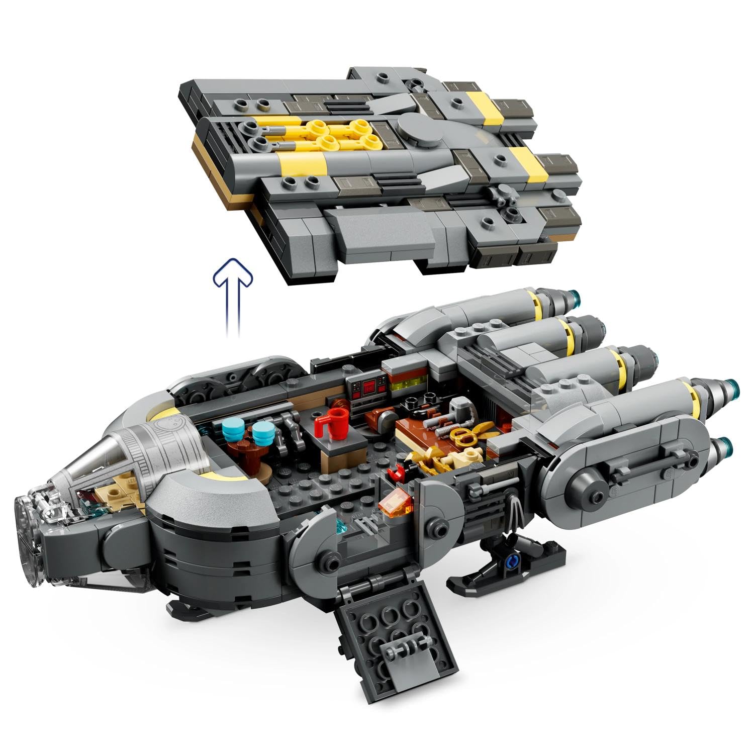 LEGO Star Wars 75445 Sternenschiff der Anzellaner - Spielet mit 3 Figuren & Einer Droiden Werkstatt - Geschenk für Jungen, Mädchen & Fans ab 9 Jahren