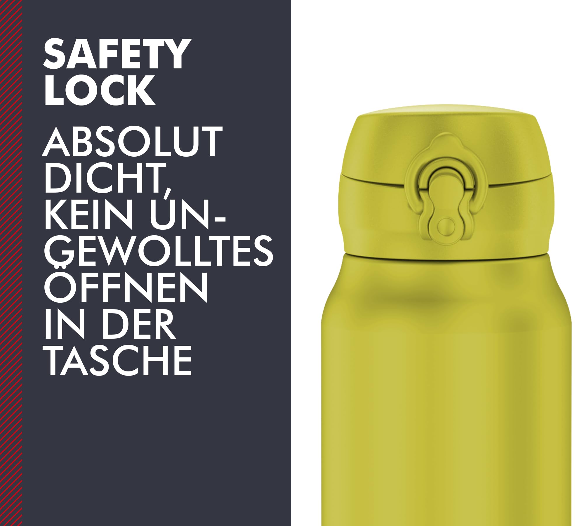 THERMOS ULTRALIGHT BOTTLE 0,75 l, błyszczący zielony mat, termos ze stali nierdzewnej, 10 gorących/zimnych 20 h, absolutnie szczelny, do wody, herbaty, napojów niegazowanych
