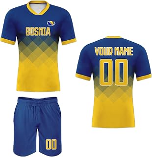 Custom National Soccer Jersey Set Personalized Football Shirts Name Number Soccer Fans Gift Uniform for Men Women Youth Kids