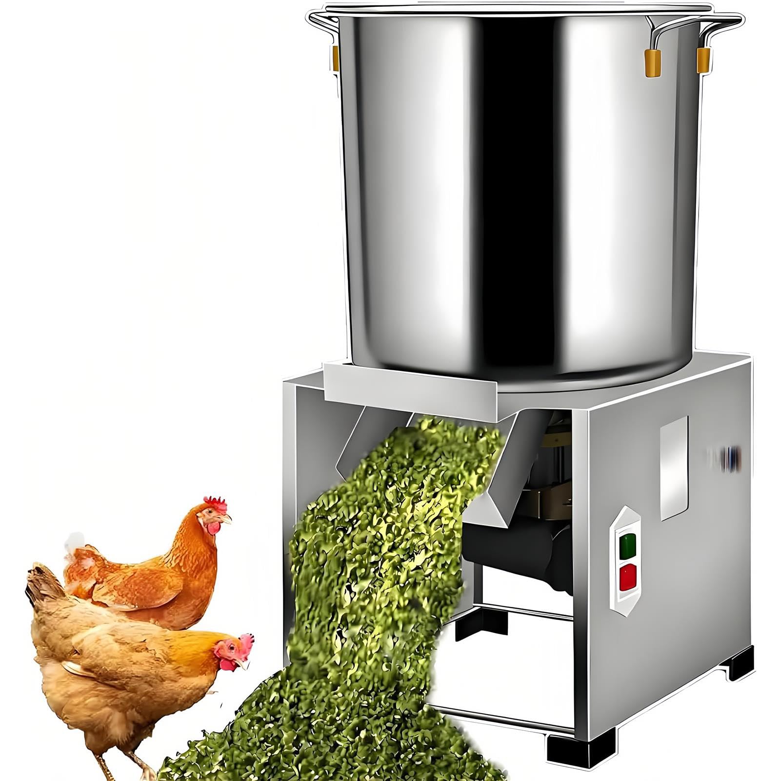 Tritatutto Elettrico Professionale per Mangimi Avicoli, 3500 Giri/Min, Produzione: 50-120 kg/H, Acciaio Inossidabile, Ideale per Aziende Agricole, Allevamenti E Pascoli