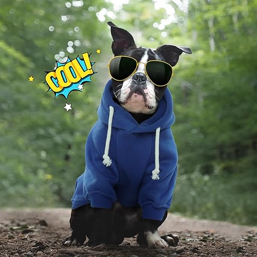 Miniatura 7 de ROZKITCH Sudadera con capucha para perros pequeños, medianos y grandes, ropa para mascotas, disfraz reflectante para mascotas con agujero para