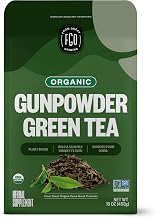 FGO Organic Gunpowder Green Tea, Loose Leaf, 16oz Bulk Resealable Bag, Packaging May Vary (Pack of 1)