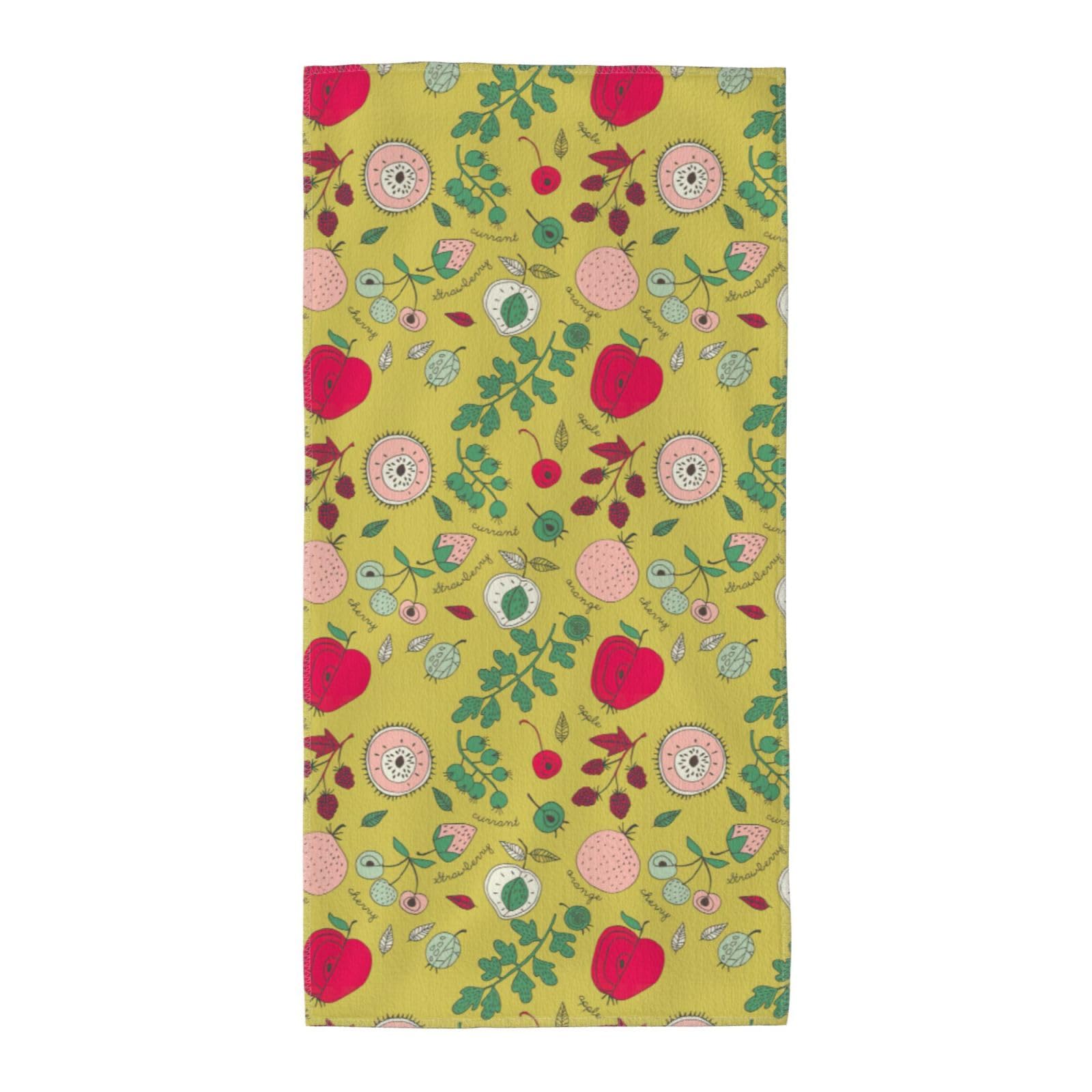 SDEGTHO Summer Fruit Fashion Printed Bath Towel High Water Absorption For Hiking Trip