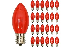 GOOTHY C9 Christmas Lights Outdoor Red