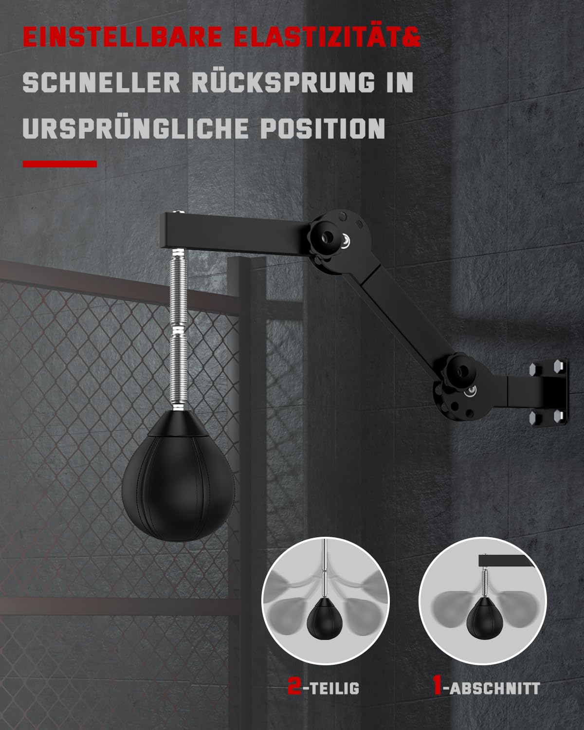 IMAYCC Speed Punching Ball, bokszak, in hoogte verstelbare en