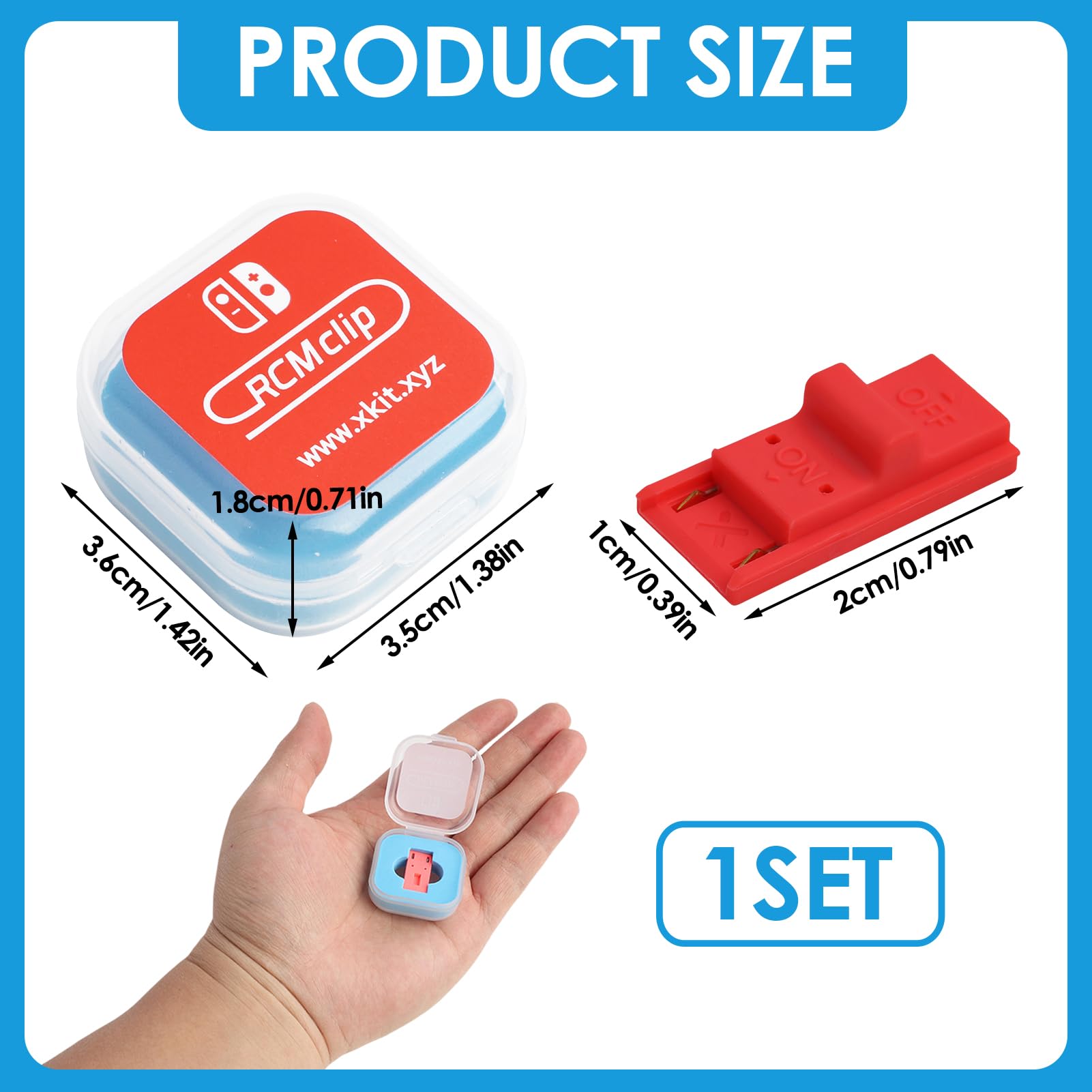 RCM Jig pour Switch, rcm Loader Switch,RCM Jig RCM Loader pour NS Switch, RCM Clip Jig, RCM Clip Jig Outils pour Recovery Mode, RCM Jig Switch Raccord Court, Compatible avec les Logiciels Maison