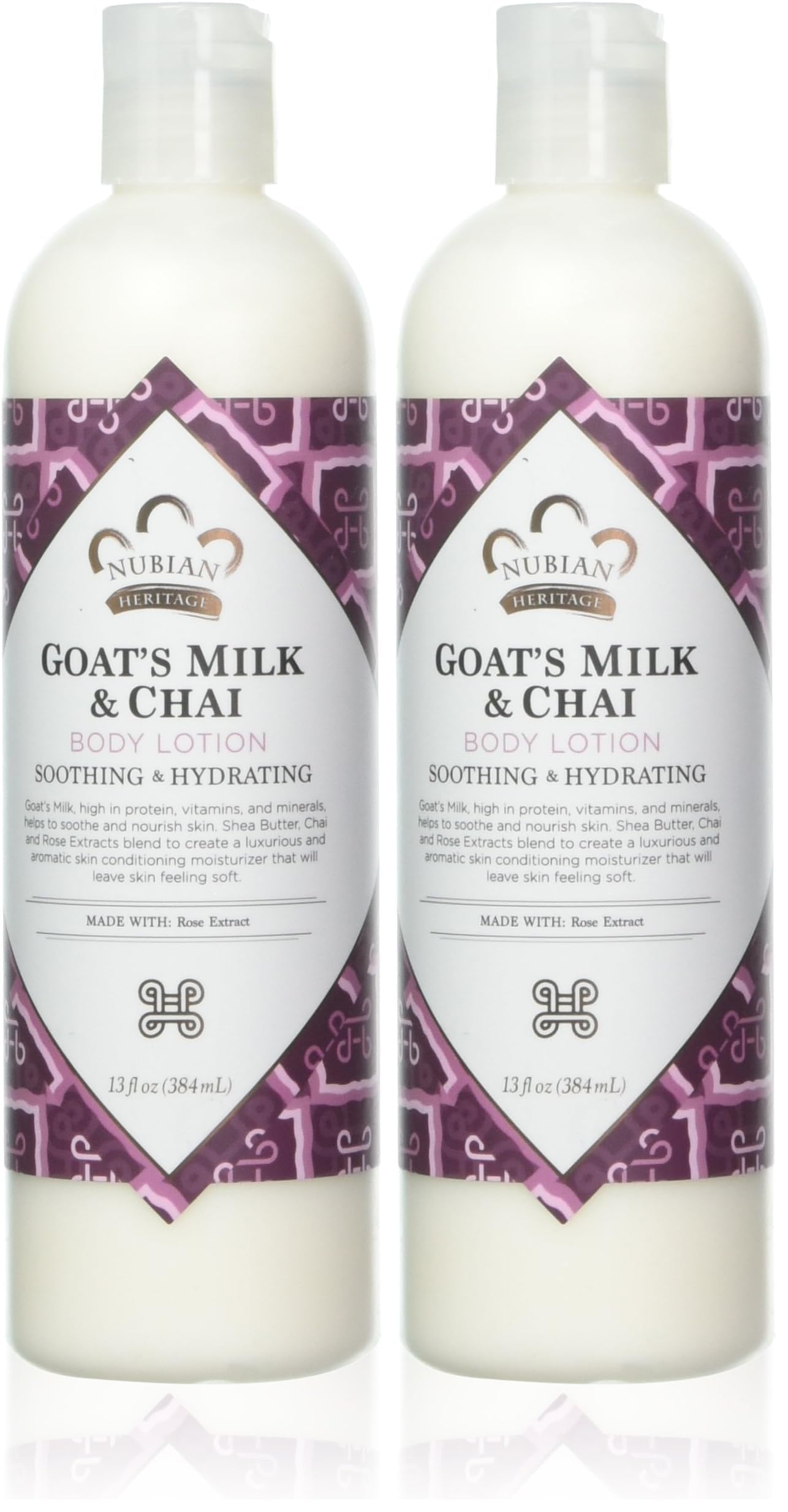 Nubian Heritage Body Lotion Goat's Milk & Chai 13 oz Lotion (Pack