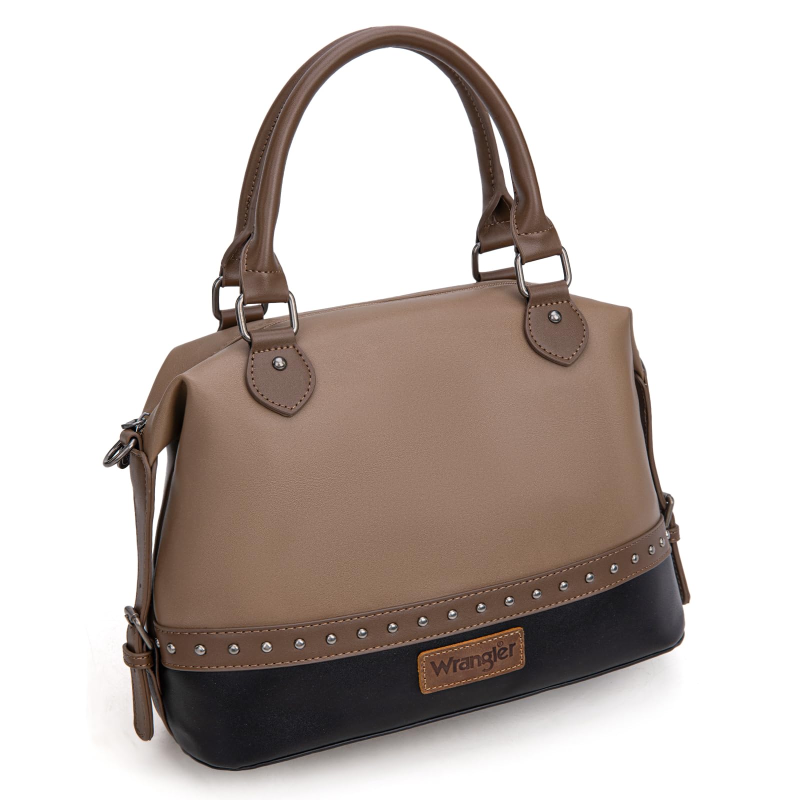 Wrangler zweifarbige Arzttasche mit Tragegriff oben, Handtasche und Damen-Schultertasche