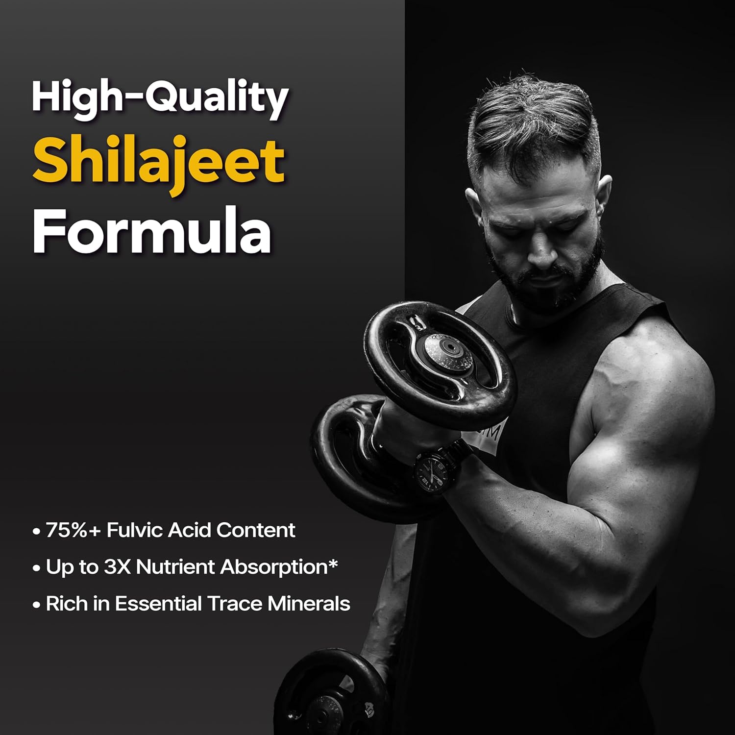 Purely Yours Shilajeet Gummies with Ashwagandha, Gokshura & Fulvic Acid | No Added Sugar | Herbal Wellness Gummies | 60 Count