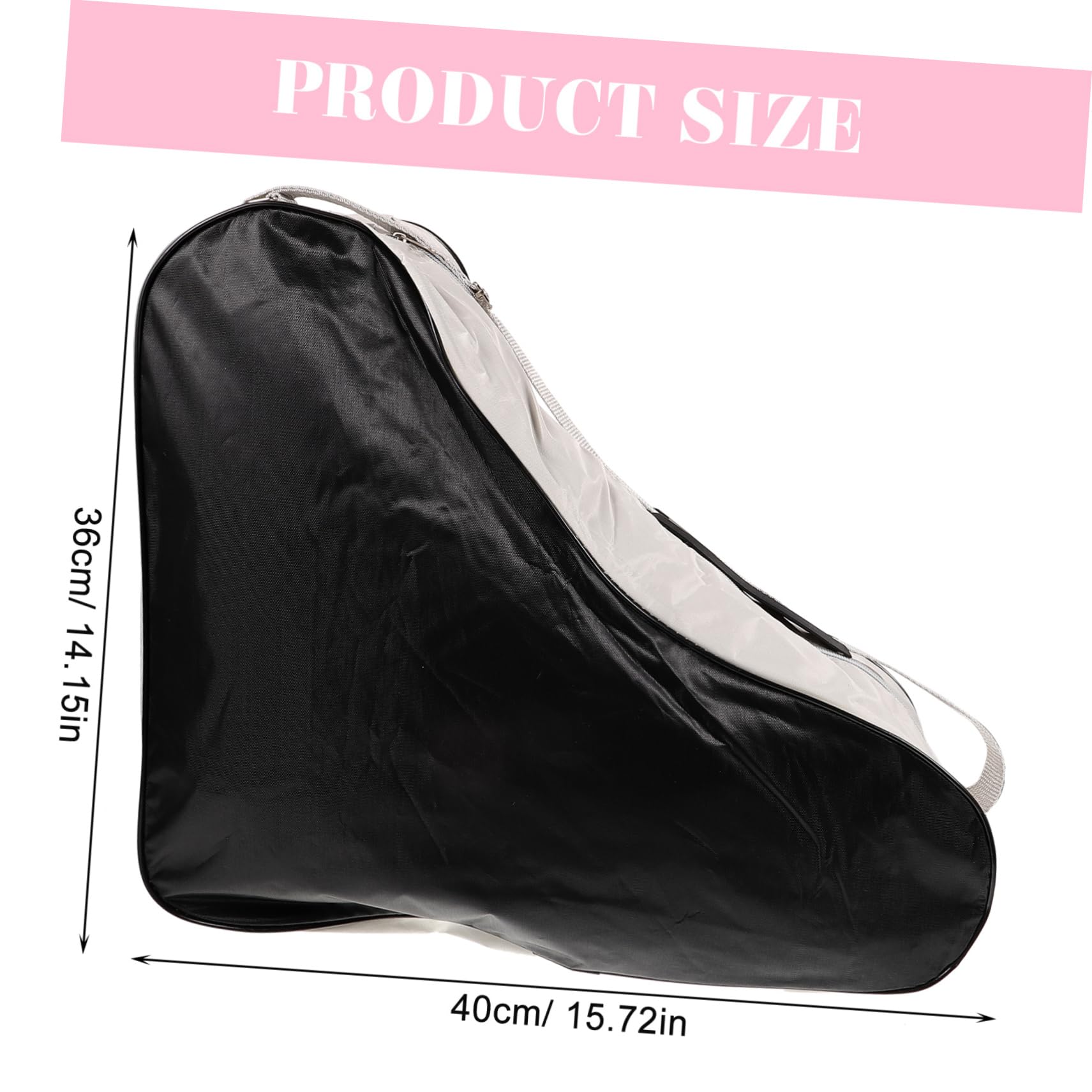 GALPADA 1Set Roller Skates Bag Organizer for Ice Skating Simple Design Storage Pouch for Roller Skates Tote with Strap Stylish