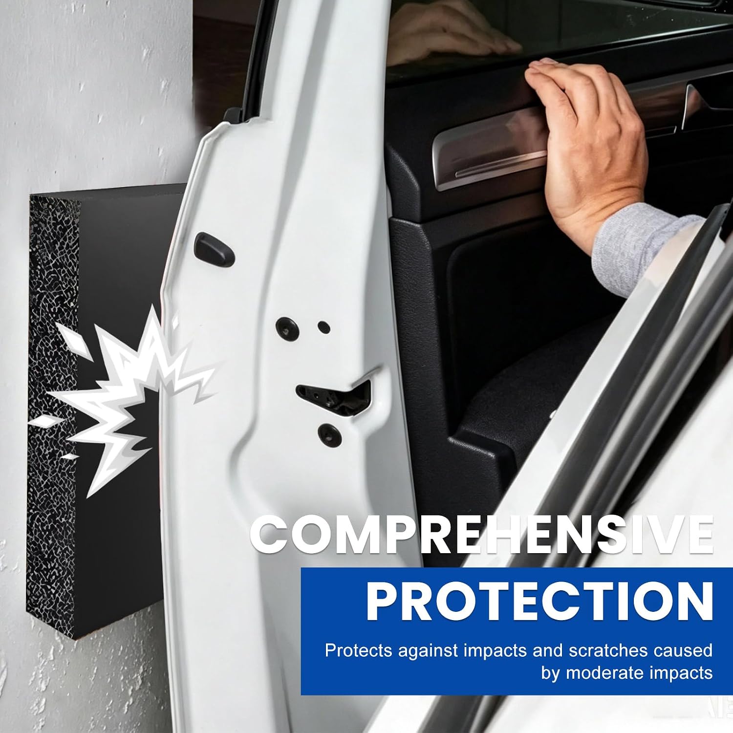 4PCS Garage Wall Protector, Anti-Collision Garage Wall Protective Pad