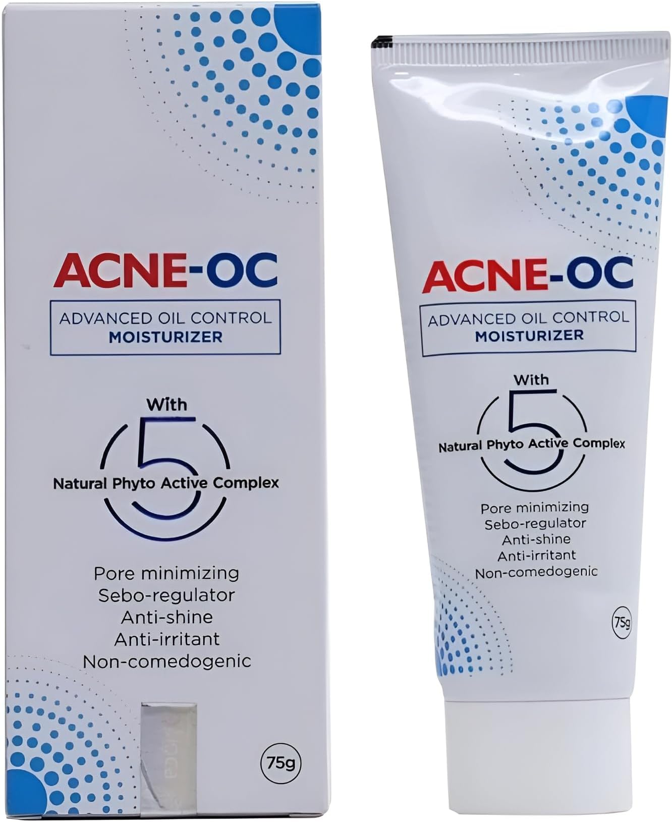AC-NE-OC Oil Advanced Control Moisturizer with 5 Natural Phyto Active Complex |75g, Pack of 1